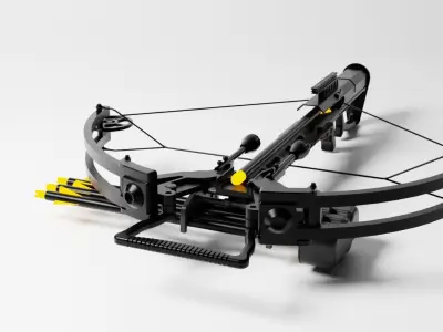 Crossbow toy Low-poly 3D model