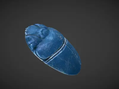 Scarab amulet Low-poly 3D model