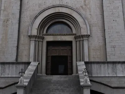 Historical italian palace - Gubbio -palazzo dei consoli 3D model