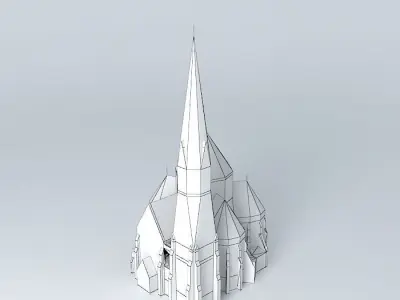 Szilagyi Dezso Square Presbyterian Church Budapest Hungary 3D model