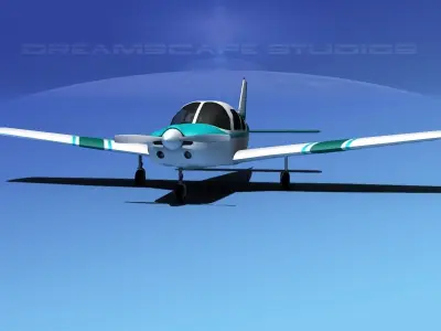 Piper Warrior II 3D model