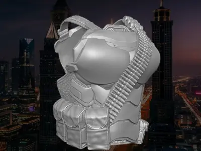 City Strike Vest 3D printable File for Action Figures 3D print model