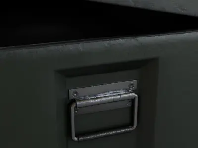 Military Crate Low-poly 3D model