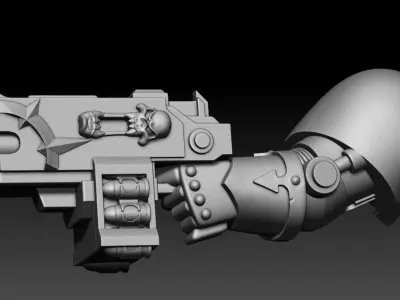 6 HANDS WITH COMBO WEAPONS 3D print model