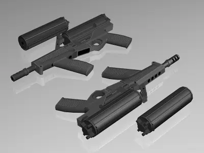 Weapons Collection 02 Low-poly 3D model