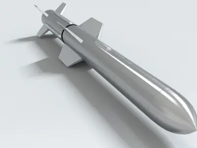 laos Game Missile Low-poly 3D model