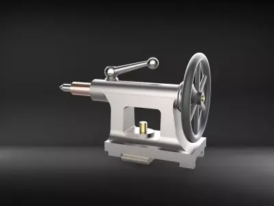 Lathe Tail stock 3D model