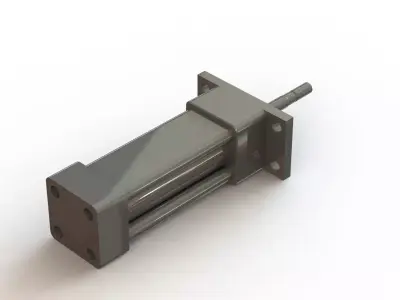 Hydraulic Cylinder Cilindro Hidraulico Pneumatik Jic diam16x50mm 3D model