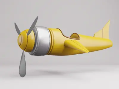 Plane Toy 3D model 3D model