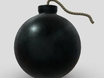 CC0 - Bomb Free low-poly 3D model