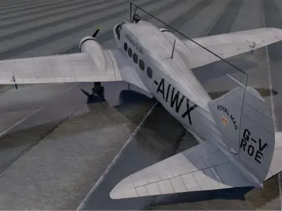 Avro 652 Anson C-1 3D model