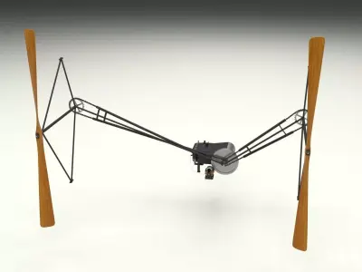 Wright Flyer Propulsion 3D model