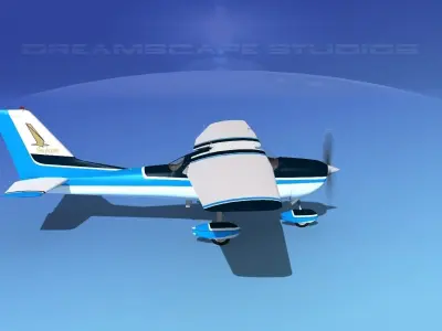 Cessna 172 Skyhawk 1967 V07 3D model