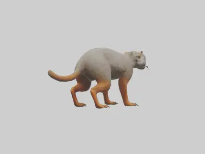Mongoose hunting model 3D model