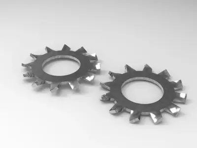 Lock Washer Free 3D model