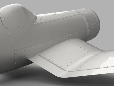 F4 Corsair for aeromodelling 3D model