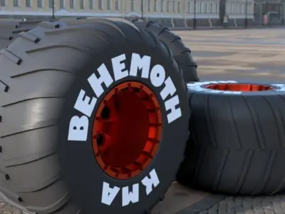 monster wheel 04 Free 3D model