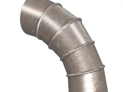 Rusty HVAC Elbow Air Duct 3D model