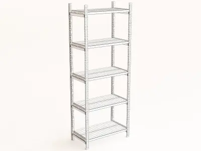 Rack industrial 3D model