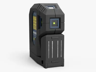Bosch Professional Alignment Laser Tool Black Blue 3D model