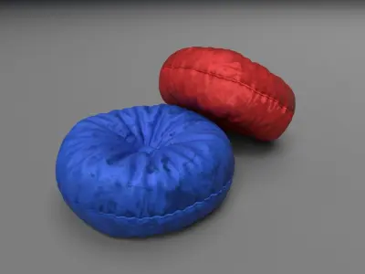 Cushion pillow Free low-poly 3D model