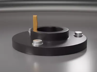 Round clip for cotter pin 3D model