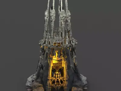 Dark Moria ore Tower 3 3D model