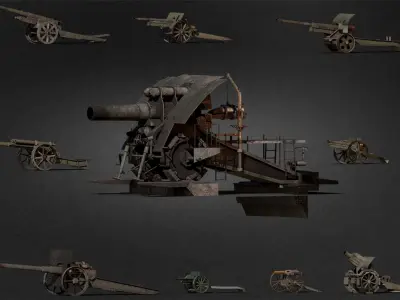 Cannon Collection WW1 3D model