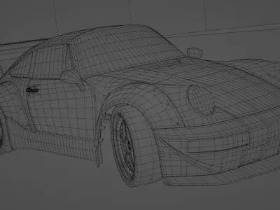 Porsche 1974 RSR RWB Free 3D model
