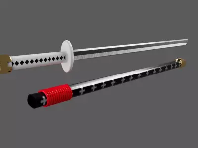 Kikoku law sword from ONEPIECE Low-poly 3D model