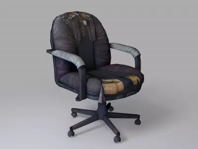 old chair Free low-poly 3D model purchase