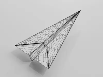 Paper Airplane 3D model