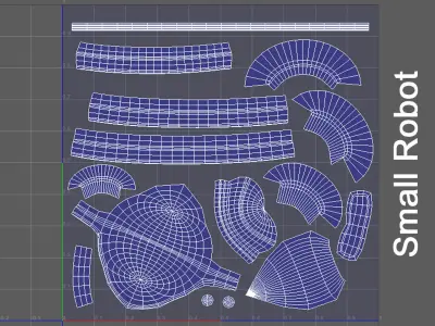 Full Rigged Jetpack Robot 3D model