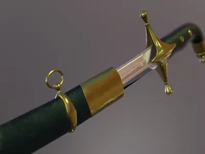 Saber two swords 3D model