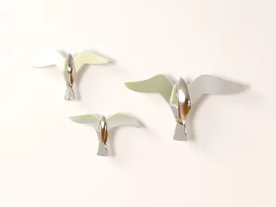 Seagulls Set 3D model