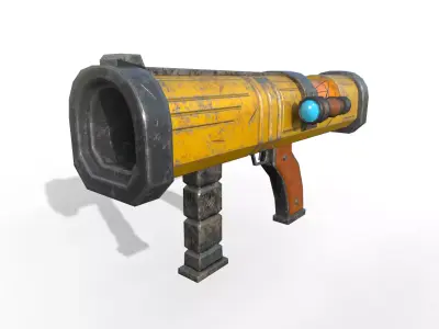 Stylized Rocket Launcher Low-poly 3D model