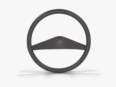 Mercedes-Benz MB 100 Steering Wheel Low-poly 3D model