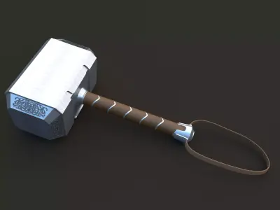 Thor hammer 3D model