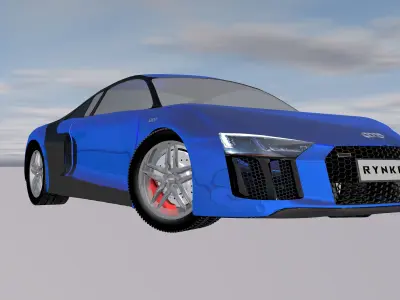 Audi R8 Sport Car Free 3D model