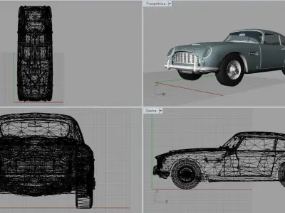 Aston Martin DB-5 Free 3D model