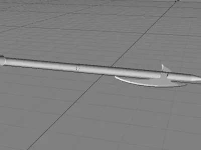 Battle Axe - Two Handed Bearded 3D model