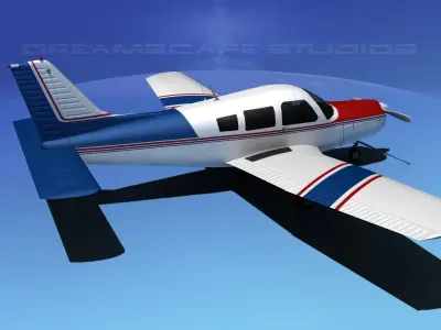 Piper Warrior II 3D model