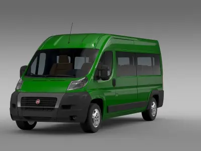 Fiat Ducato Maxi Bus L4H2 2006-2014 3D model