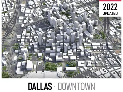 Dallas Low-poly 3D model