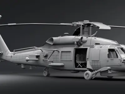 SH60B SeaHawk Scale model 3D print model