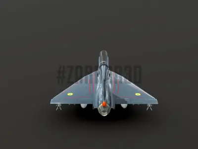LCA Tejas MK1 Low-poly 3D model