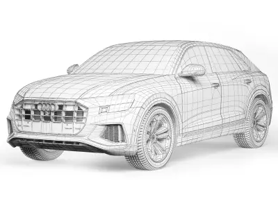 Audi Q8 2023 3D model