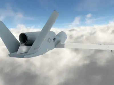 predator Drone Low-poly 3D model