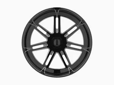 FTD Customs Valor dragster front wheel Low-poly 3D model