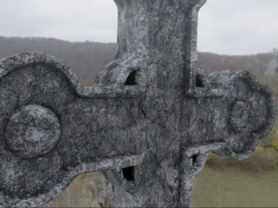 Graveyard Cross 3D model